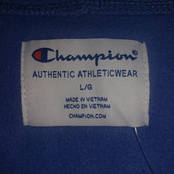 Champion: Women's Polar Fleece Zip-Up Jacket - Seven Seas Blue - Size Large NWT - Picture 6 of 9